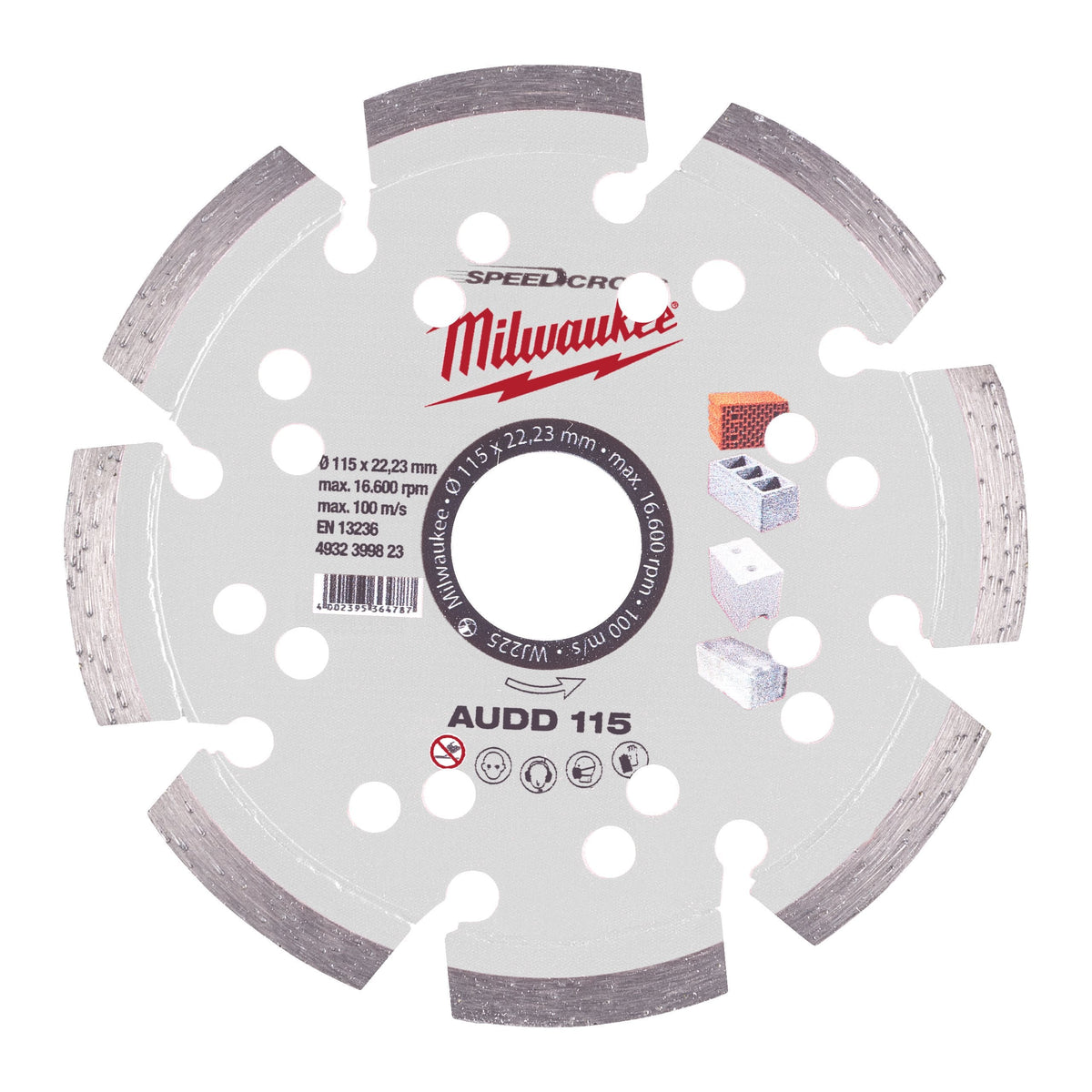 Disco diamantato AUDD - MATERIALI MORBIDI e ABRASIVI Milwaukee
