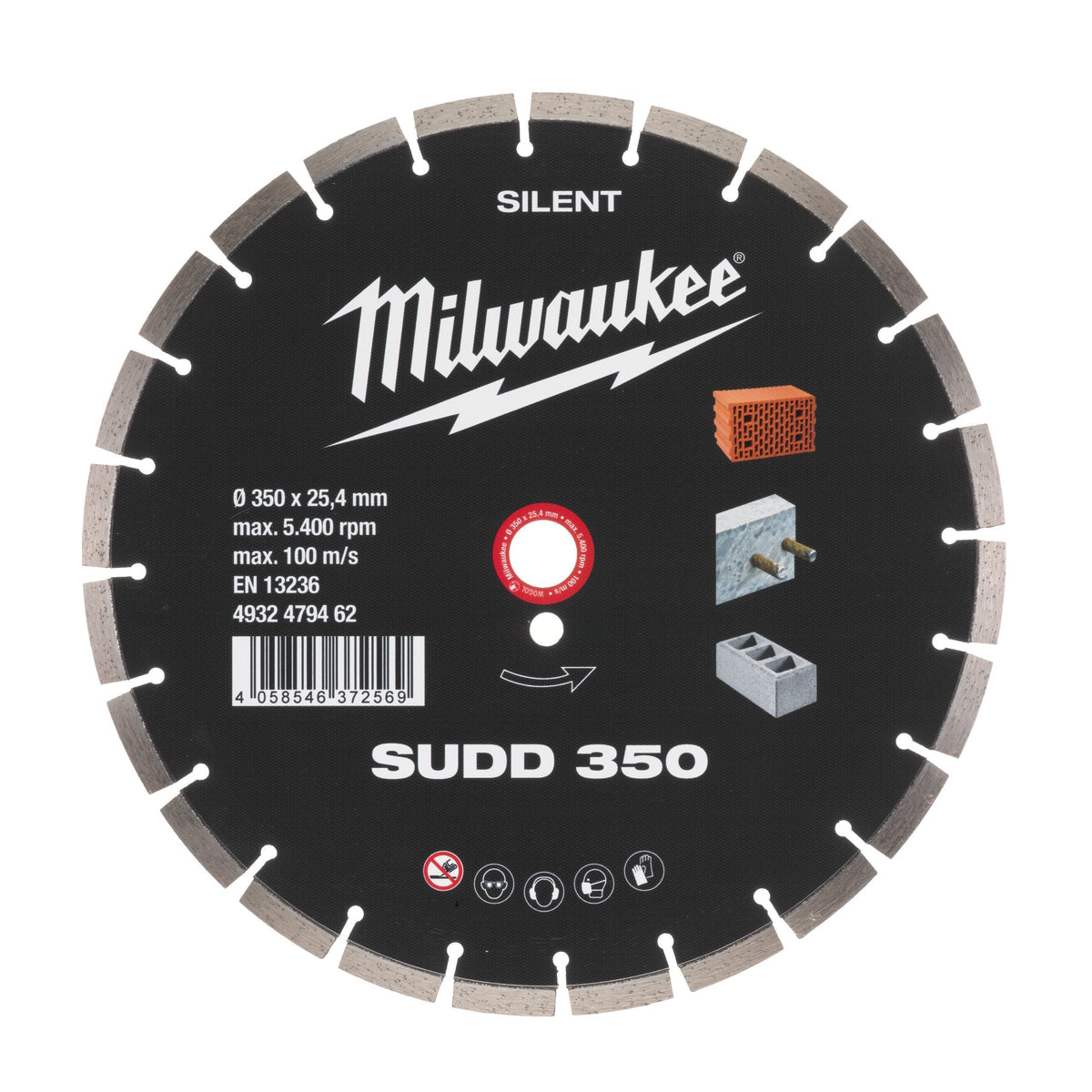 Disco diamantato SUDD - SILENZIATO - MATERIALI DURI Milwaukee