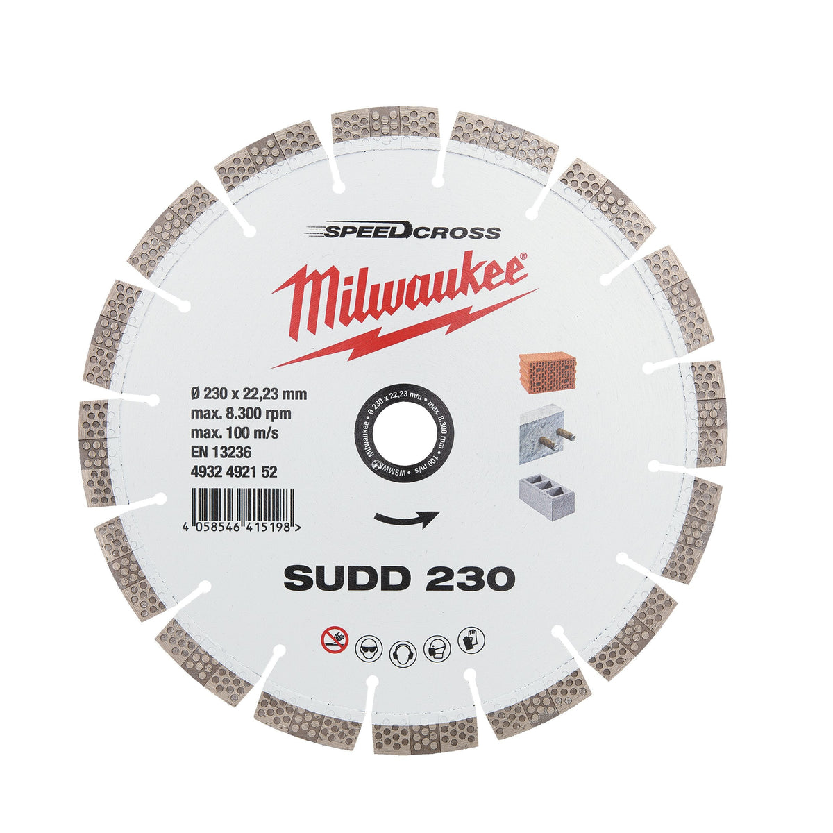 Disco diamantato SUDD - SILENZIATO - ALTE PERFORMANCE Milwaukee