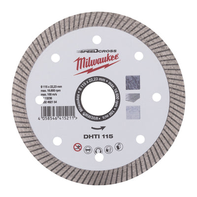 Disco diamantato DHTi - GRANITO, PIETRA ARTIFICALE e GRES Milwaukee