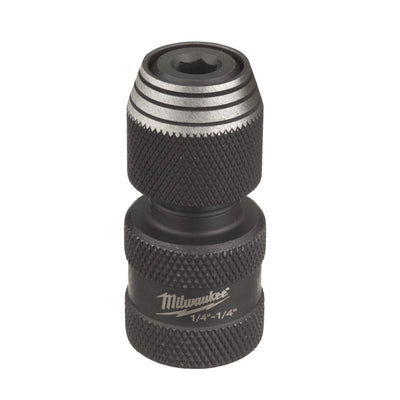 Adattatore 1/4˝ quadro a 1/4˝ Hex (1/4" impact sockets - adaptors / reducers II) Milwaukee