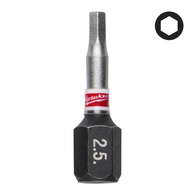 Bit SHOCKWAVE per avvitatori ad impulsi — Hex (Shockwave bits Hex) Milwaukee