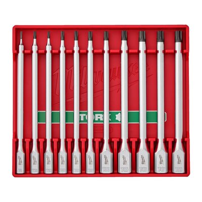 1/4'' and 3/8'' Drive Torx Long Bit Socket Set Milwaukee
