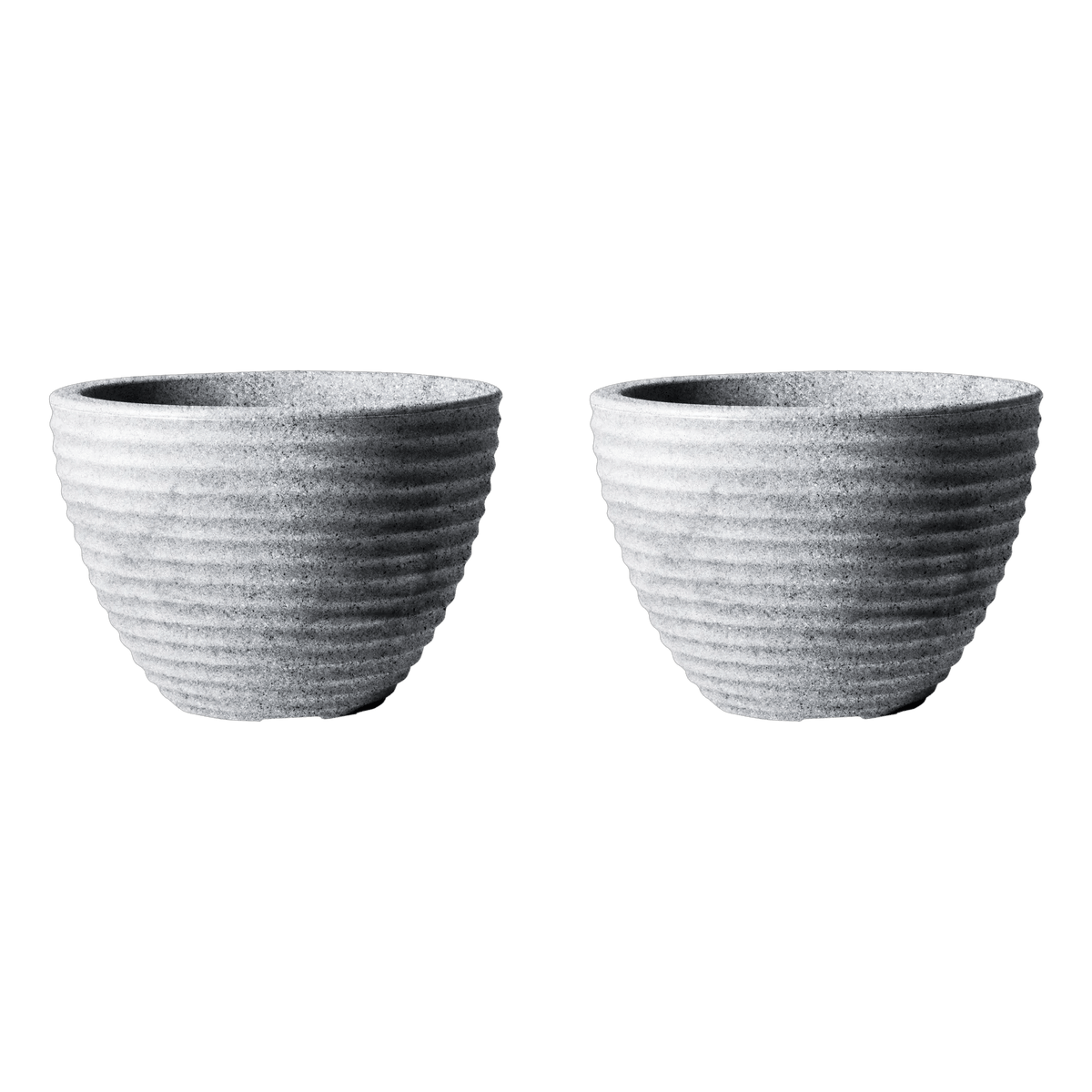Honey Pot Low Planter 49cm Set of 2 - Alpine Grey Keter