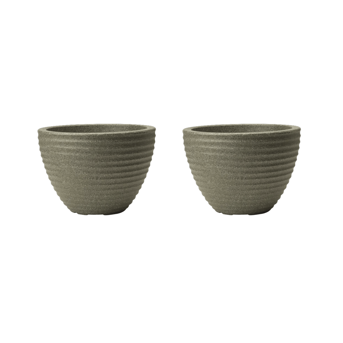 Honey Pot Low Planter 49cm Set of 2 - Marble Green Keter