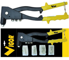 Rivettatrici A Mano Kit V-R60 Con Rivetti Misti 60 Pezzi Vigor