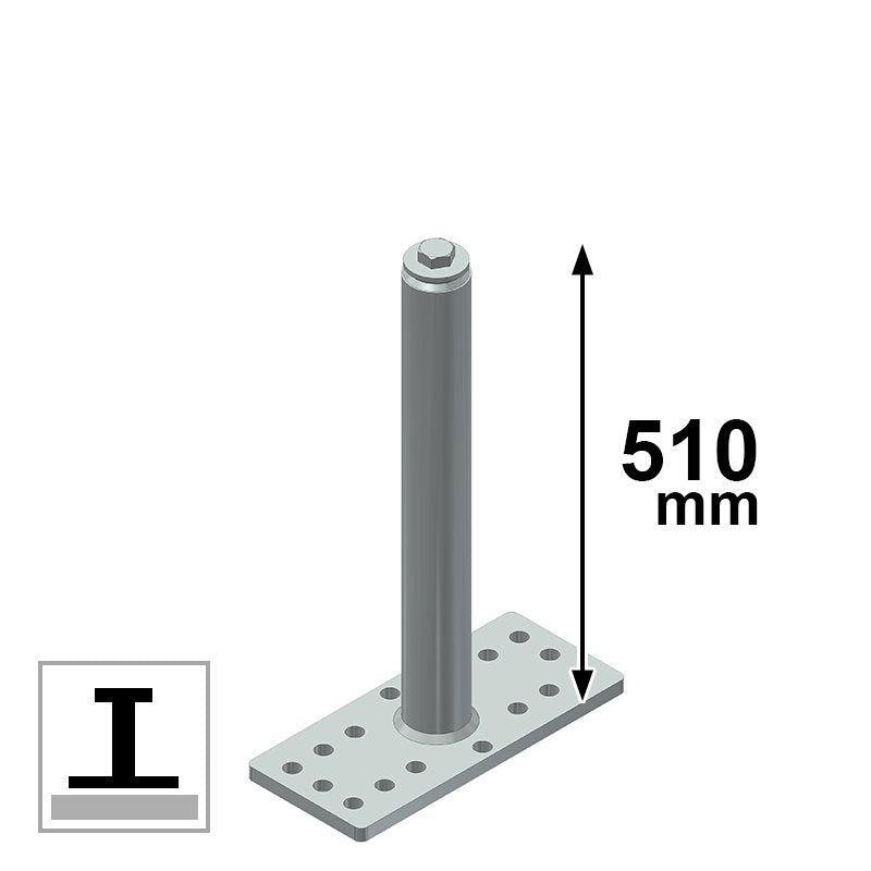 Palo indeformabile con dissipatore tipo A – C CSC Edilizia 503-50