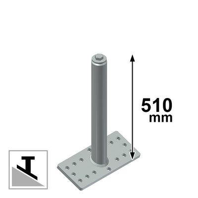 Palo indeformabile con dissipatore tipo A – C CSC Edilizia 504-50