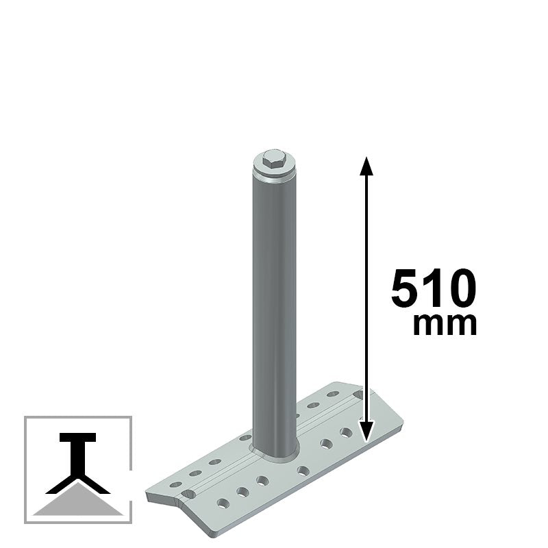 Palo indeformabile con dissipatore tipo A – C CSC Edilizia 506-50