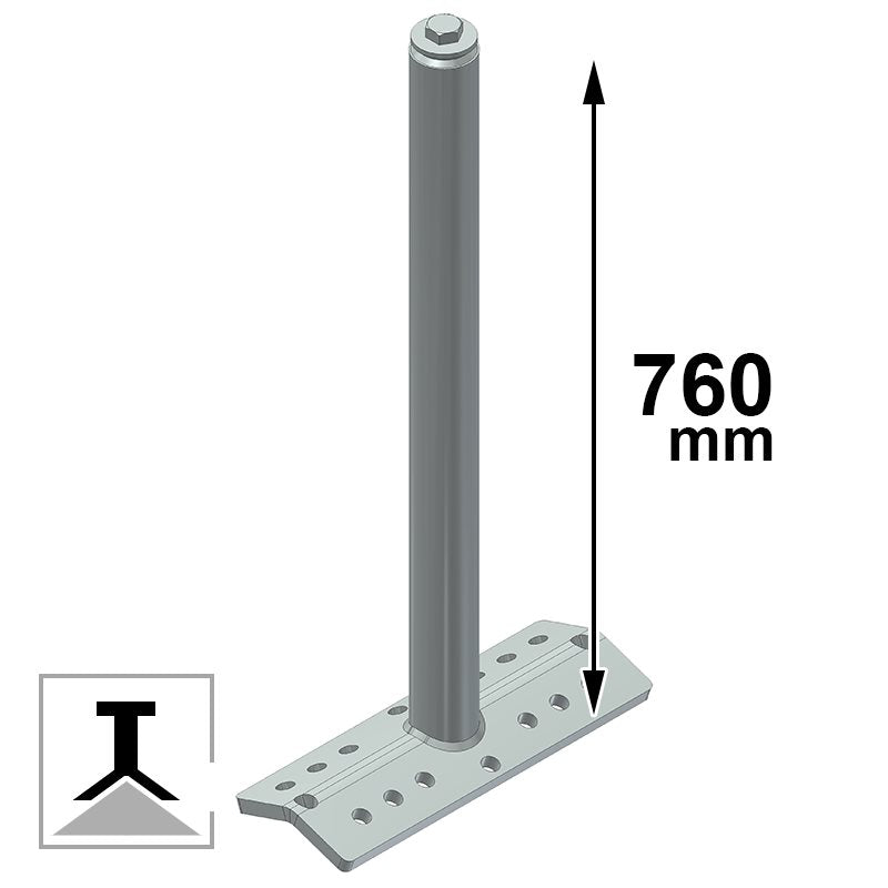Palo indeformabile con dissipatore tipo A – C CSC Edilizia 506-75