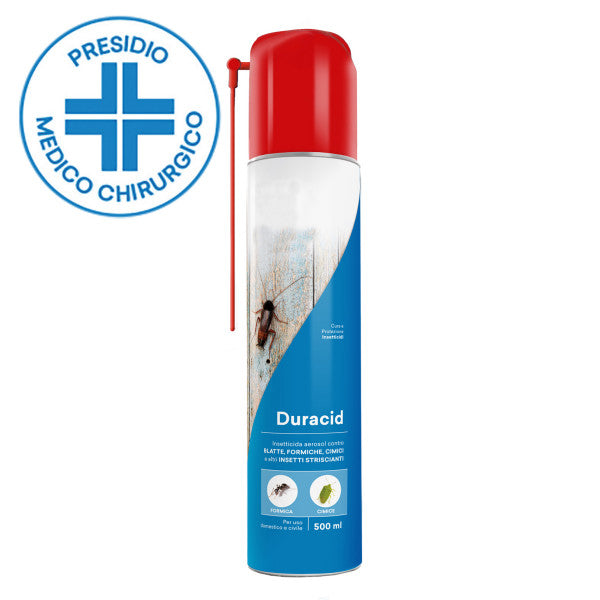Insetticida spray per insetti striscianti con cannuccia Duracid 500 ml Verdelook