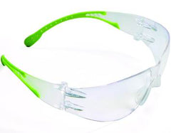 Gafas de seguridad Lizard transparentes, patillas verdes, Vigor