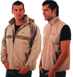 Giacconi Anorak 3-1 Beige Interno Gilet Taglia Xxl Vigor