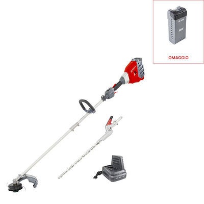 DSi 530 D con batteria Bi 540, caricabatterie CRG 520, decespugliatore e tagliasiepi
