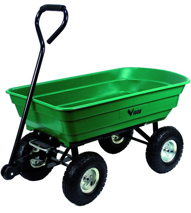 Carrelli 4 Ruote Vigor Argo Vasca Pp Ribaltabile 75 L
