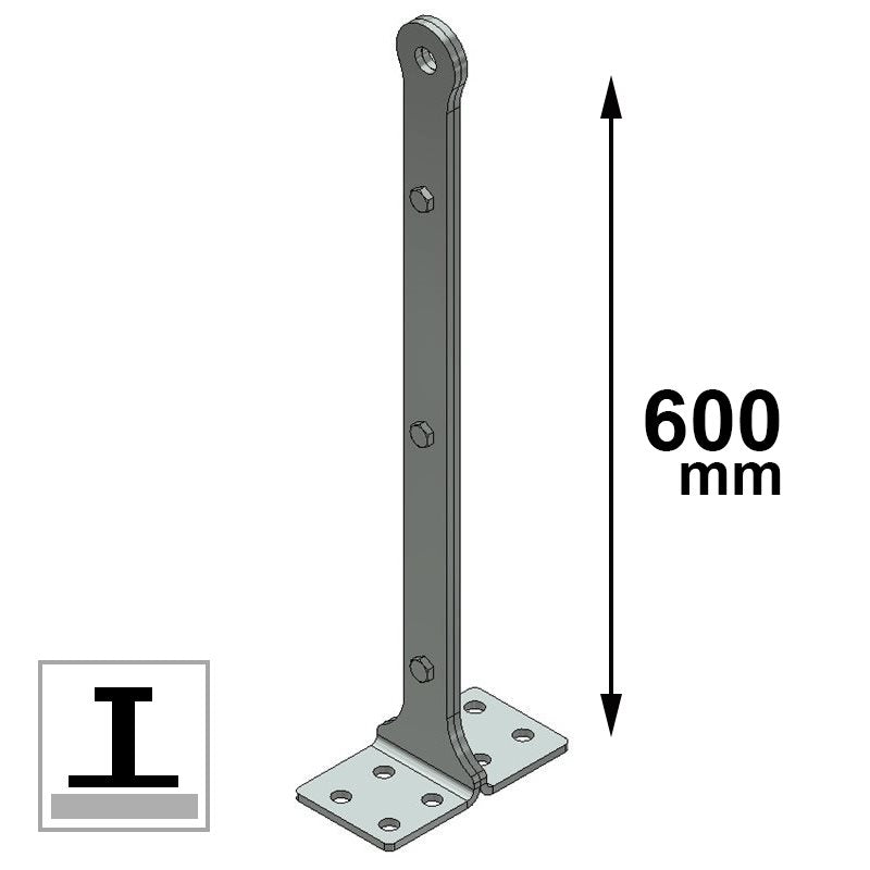 Palo light base piana tipo C CSC Edilizia 602