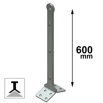 Palo light base doppia inclinazione tipo C 604 CSC Edilizia