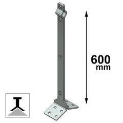 Palo light base doppia inclinazione tipo C CSC Edilizia 605