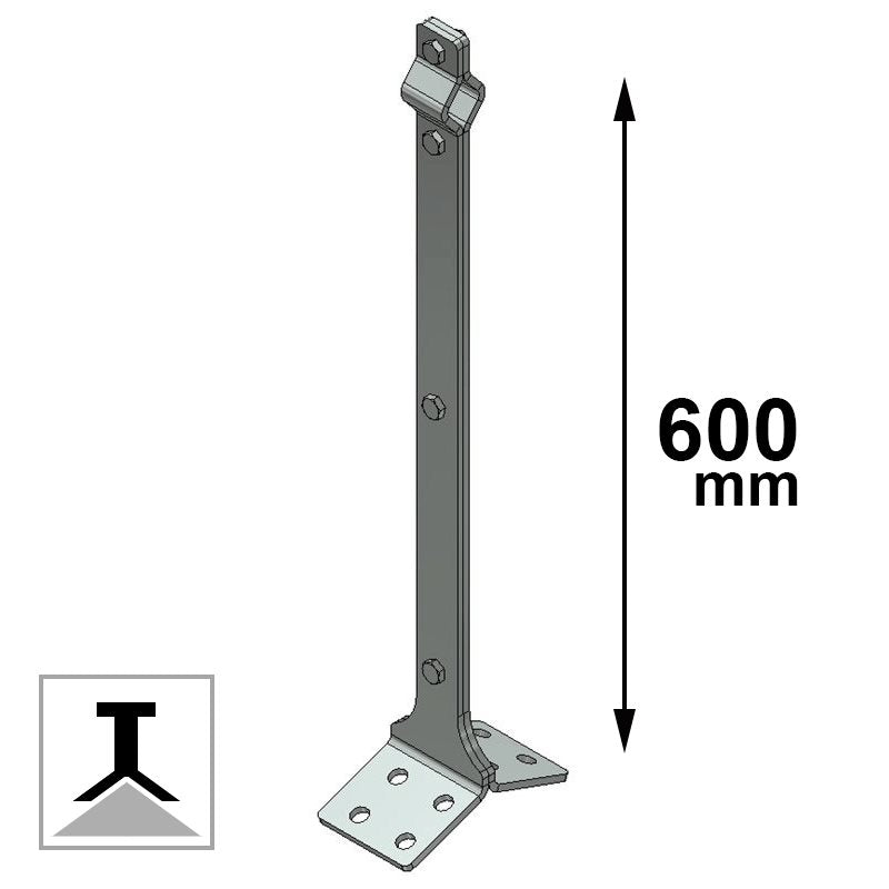 Palo light base doppia inclinazione tipo C 605 CSC Edilizia