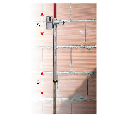 Asta telescopica porta sensore laser Metrica
