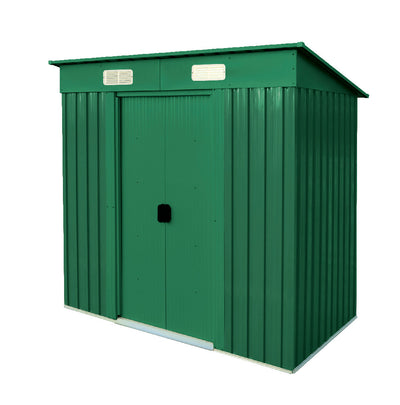 Casetta porta attrezzi da giardino in lamiera zincata 195x121x180 cm Maisonette Verdelook