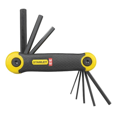 Set di chiavi esagonali pieghevoli metriche ® (8 pezzi) (69-264) Stanley