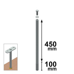 أعمدة Small للتغطيس بالخرسانة طراز A-C ارتفاع H45 CSC Edilizia 705-45C