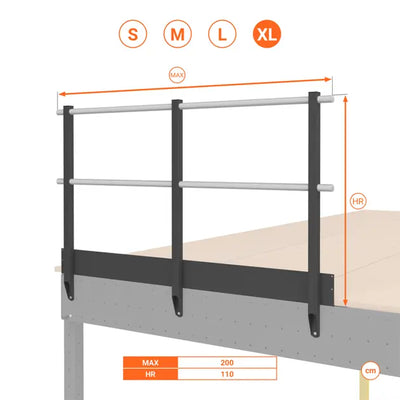 Svelt BALAUSTRA CON FERMAPIEDE ALTEZZA cm 110