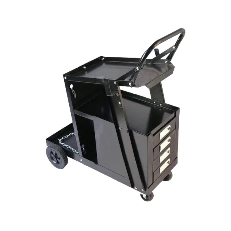 WELDING CART WITH HANDLE AND DRAWER
