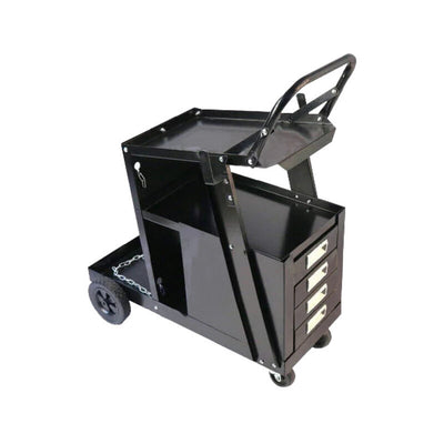 WELDING CART WITH HANDLE AND DRAWER