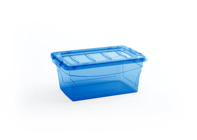 Contenitore con coperchio Omni Box XS azzurro trasparente 38,5x25,5x16,5 cm Keter