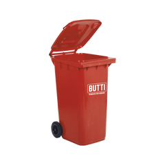 Bidone carrellato con coperchio per la raccolta differenziata Butti
