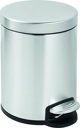 Pattumiere A Pedale Vigor Inox 5 Litri 20X28H Cm