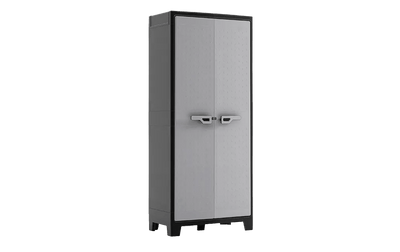 Armadio alto 4 ripiani Titan grigio/nero 80x44x182 cm Keter