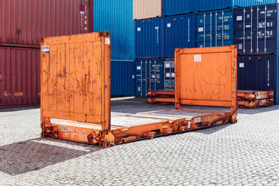 Piattaforma Piana Usata di Container di 20 Piedi Garico Box