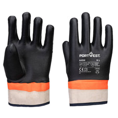 Guante Grip PVC Sandy de doble inmersión Portwest A402