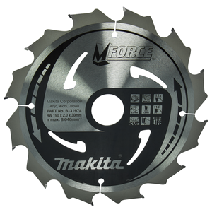 B-31974 Lamamakforce T.C.T., 190x30mm, 12T Makita