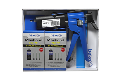 Set 2 Maxbond PEPP Adesivo bicomponente PE/PP + pistola