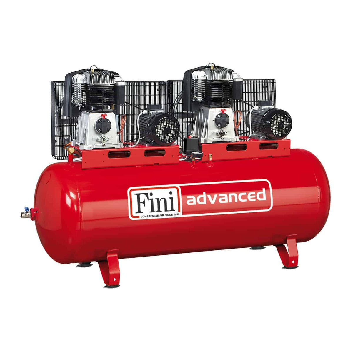 BKT119-500F-15T Compressore Tandem a cinghia bistadio che garantisce - Fini Compressori