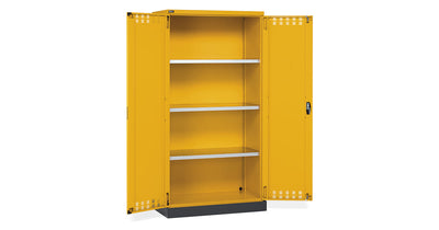 Armadio saldato su vasca con tetto fisso – 2/4 fusti Comi Storage