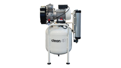 CleanAir CLR Oil-free piston compressor - 2hp, 50lt air receiver, 8bar Abac