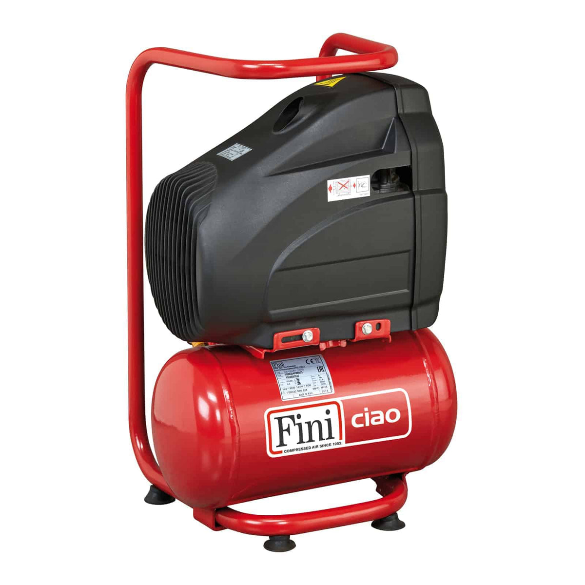 Ciao 6/1850 Compressore coassiale oilless, versatile e semplice da - Fini Compressori