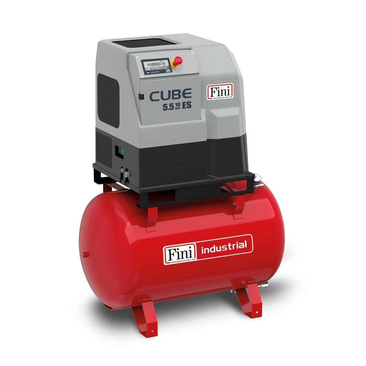 CUBE 7.5-10-270 ES Compressore a vite compatto, a trasmissione - Fini Compressori