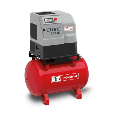 CUBE 5.5-10-270 ES Compressore a vite compatto, a trasmissione - Fini Compressori