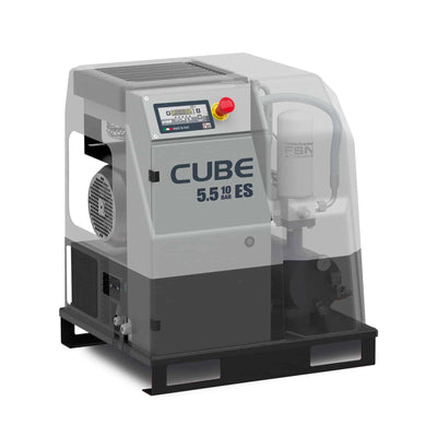 CUBE 5.5-10 ES Compressore a vite compatto, a trasmissione diretta. - Fini Compressori