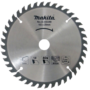 D-03349 Lama Standard T.C.T., 165x20mm, 40T Makita