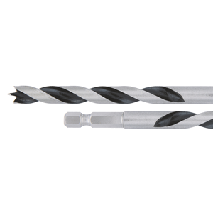 D-15877 Punta per legno "brad point" attacco rapido ¼" esagonale