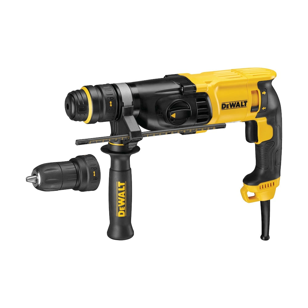 Tassellatore SDS-Plus 3 modalità 26mm 2.8J 800W - Doppio mandrino attacco rapido D25134K-QS DeWalt