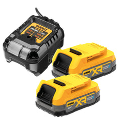 Kit 2 Batterie XR 18V Powerstack Compact + Caricabatteria DeWalt