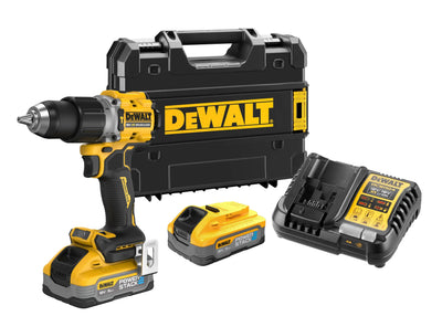 Trapano Avvitatore con percussione compatto 2 Velocità XR 18V BRUSHLESS. Mandrino autoserrante in metallo 1.5-13mm DCD805H2T-QW DeWalt